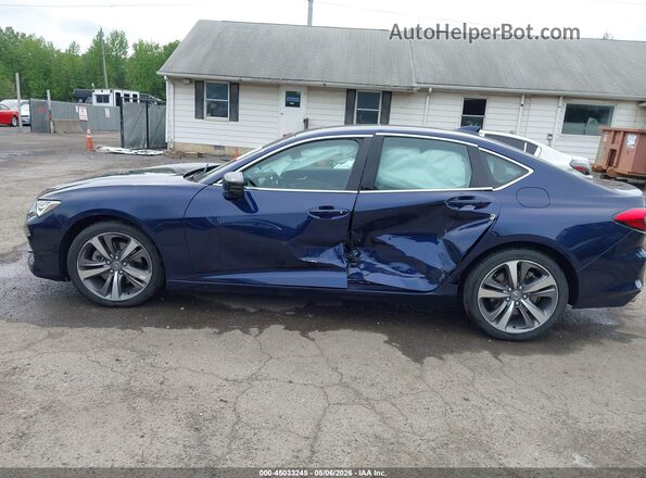 19UUB5F6XMA012193 2021 ACURA TLX Blue Widok wnętrza 360 stopni