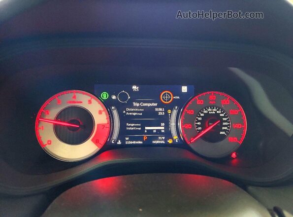 19UUB6F57MA010852 2021 ACURA TLX Белый Вид щитка приборов
