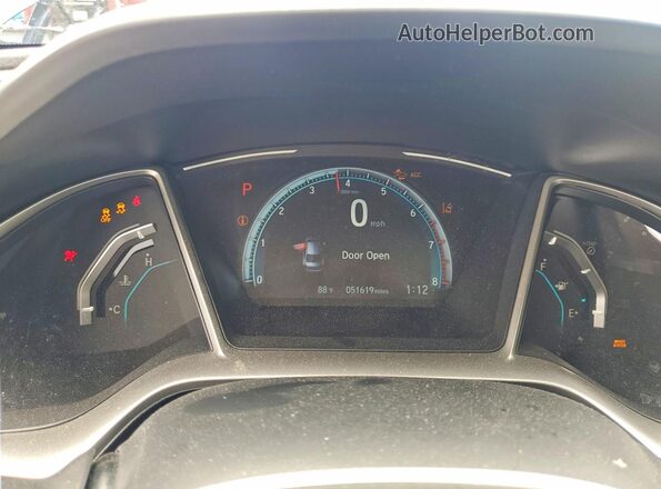 19XFC1F30ME007987 2021 HONDA CIVIC Синий Вид щитка приборов