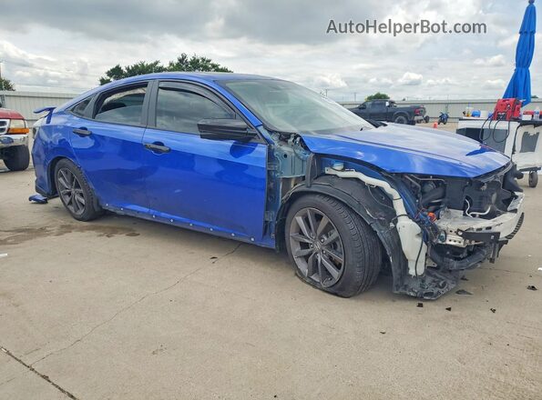 19XFC1F30ME007987 2021 HONDA CIVIC Синий Передняя правая четверть