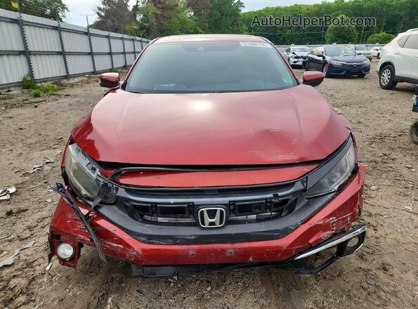 19XFC1F34LE202554 2020 HONDA CIVIC Maroon Vista frontal