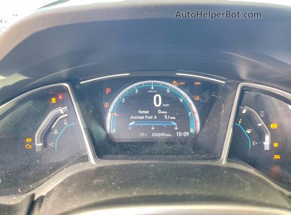 19XFC1F34LE211156 2020 HONDA CIVIC Silver Вид щитка приладів