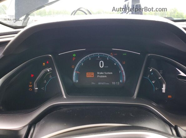 19XFC1F35LE020247 2020 HONDA CIVIC Blue ხელსაწყოთა პანელის ხედი
