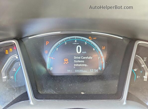 19XFC1F35LE025061 2020 HONDA CIVIC Blue Widok zestawu wskaźników