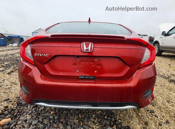 19XFC1F36LE004302 2020 HONDA CIVIC Red Вид ззаду
