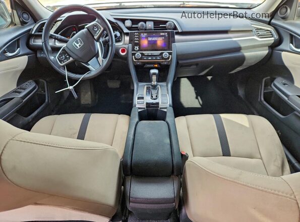 19XFC1F36LE013243 2020 HONDA CIVIC White Widok deski rozdzielczej