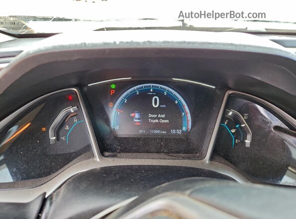 19XFC1F36LE013243 2020 HONDA CIVIC White Widok zestawu wskaźników