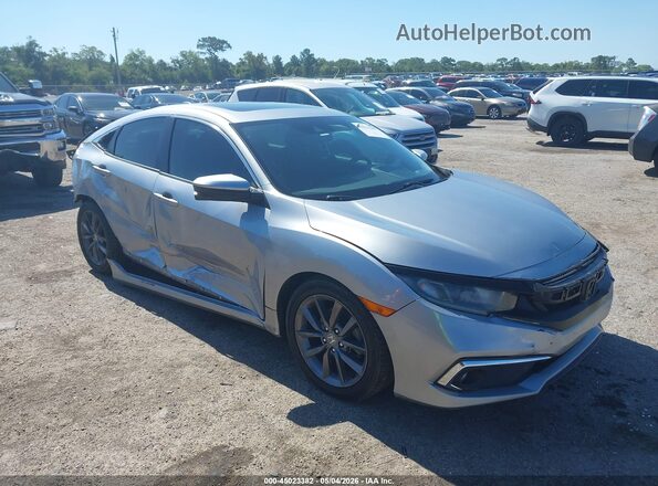 19XFC1F37KE010124 2019 HONDA CIVIC Серебряный Передняя правая четверть
