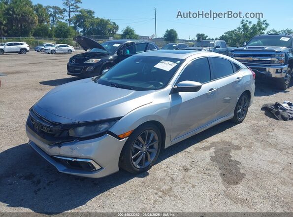 19XFC1F37KE010124 2019 HONDA CIVIC Серебряный Передняя левая четверть