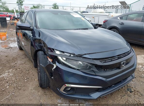 19XFC1F37KE015016 2019 HONDA CIVIC Navy Вид спереди