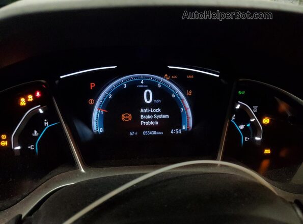 19XFC1F38LE021070 2020 HONDA CIVIC Gray Սարքավորումների վահանակի տեսք