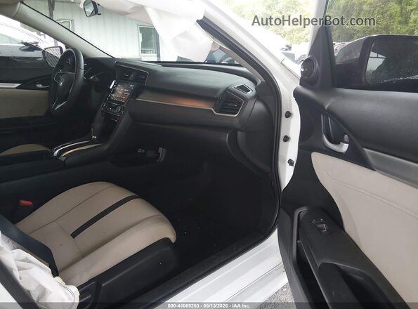 19XFC1F39HE200662 2017 HONDA CIVIC Белый Вид салона спереди