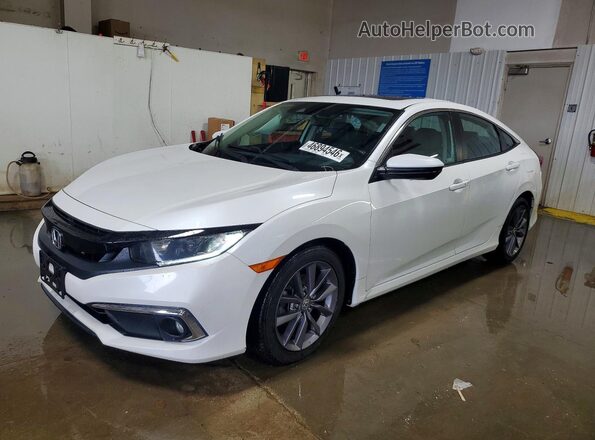 19XFC1F70LE009367 2020 HONDA CIVIC White Առջևի ձախ երեք քառորդ տեսարան