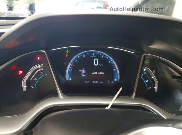 19XFC1F70LE009367 2020 HONDA CIVIC White Սարքավորումների վահանակի տեսք