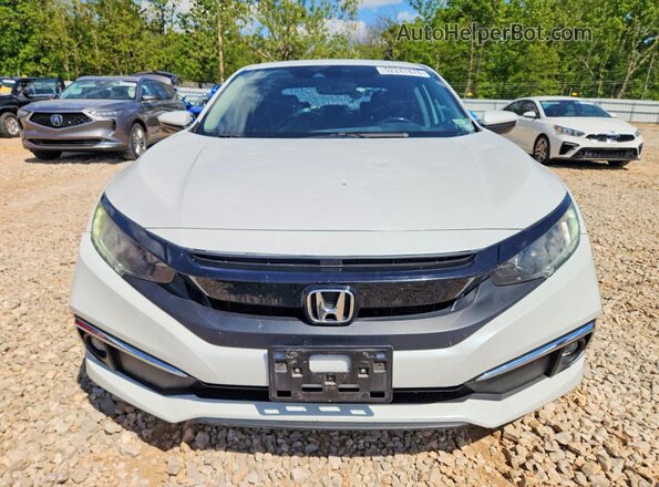 19XFC1F70LE018411 2020 HONDA CIVIC White Widok z przodu