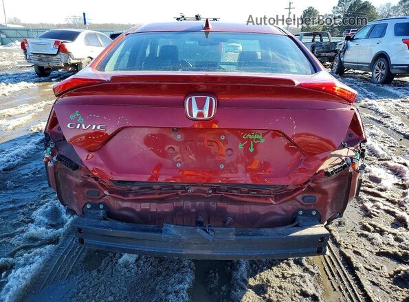 19XFC1F72LE006681 2020 HONDA CIVIC Red უკანა ხედი
