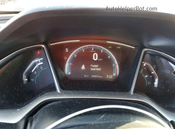 19XFC1F72LE006681 2020 HONDA CIVIC Red ხელსაწყოთა პანელის ხედი