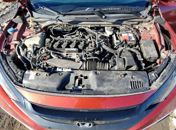 19XFC1F72LE006681 2020 HONDA CIVIC Red უკანა სალონის ხედი