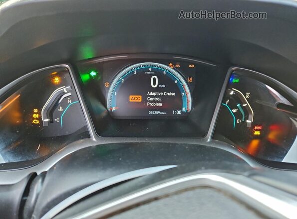 19XFC1F74ME200484 2021 HONDA CIVIC Серый Вид щитка приборов