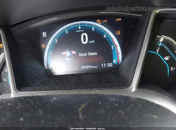 19XFC1F75LE208530 2020 HONDA CIVIC Black Widok tylnych siedzeń