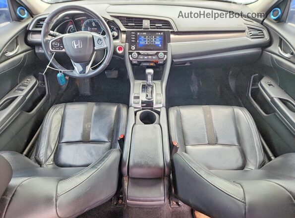 19XFC1F76KE012918 2019 HONDA CIVIC Синий Вид панели приборов