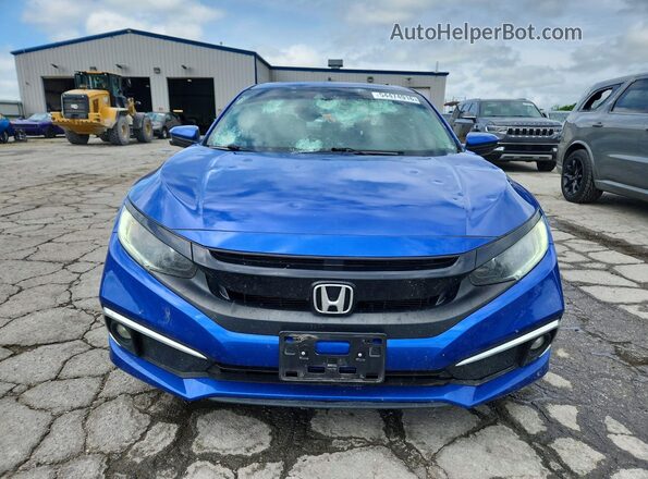 19XFC1F76KE012918 2019 HONDA CIVIC Синий Вид спереди