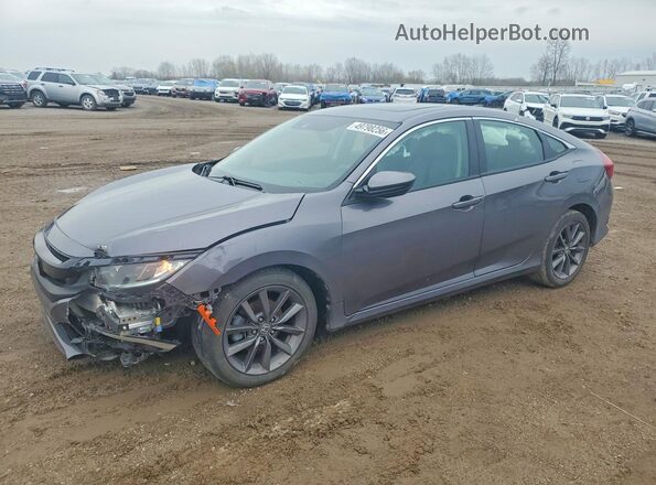 19XFC1F77ME003972 2021 HONDA CIVIC Gray Передня ліва чверть