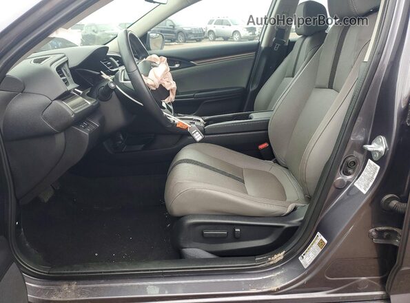 19XFC1F77ME003972 2021 HONDA CIVIC Gray Вид салону спереду