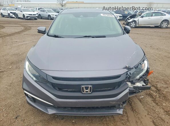 19XFC1F77ME003972 2021 HONDA CIVIC Gray Вид спереду
