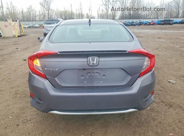 19XFC1F77ME003972 2021 HONDA CIVIC Gray Вид ззаду