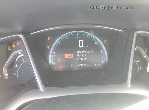 19XFC1F91GE006064 2016 HONDA CIVIC Серый Вид щитка приборов