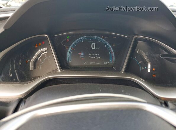 19XFC1F92GE206080 2016 HONDA CIVIC Black Widok zestawu wskaźników