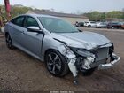 2018 Honda Civic Touring Gray vin: 19XFC1F93JE200201