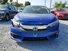 2017 Honda Civic Touring Blue vin: 19XFC1F97HE025378