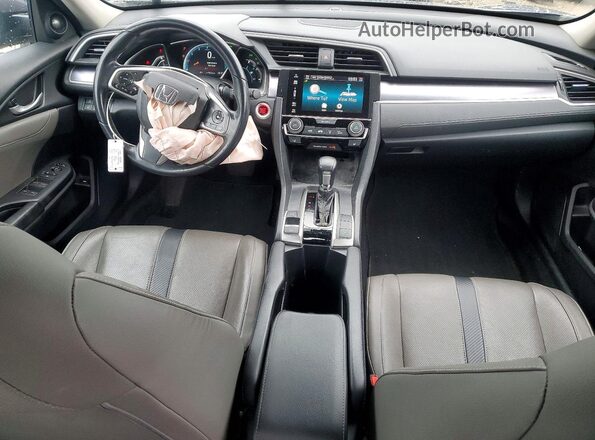 19XFC1F98GE026912 2016 HONDA CIVIC Gray Вид панелі приладів
