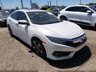 2016 Honda Civic Touring White vin: 19XFC1F99GE001422