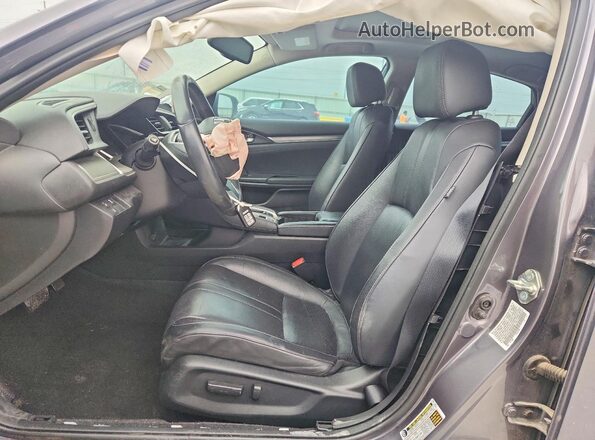 19XFC1F9XHE025990 2017 HONDA CIVIC Gray Вид салону спереду