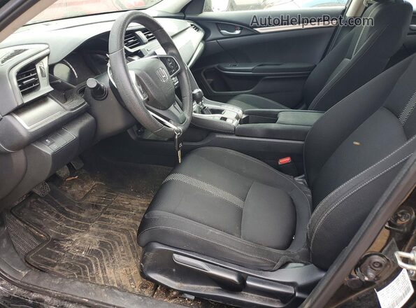 19XFC2E59JE034576 2018 HONDA CIVIC Black Widok wnętrza z przodu