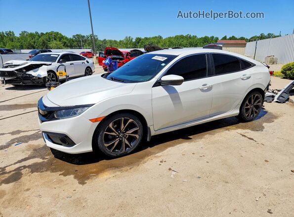 19XFC2E80LE024287 2020 HONDA CIVIC White Vista tres cuartos delantera izquierda