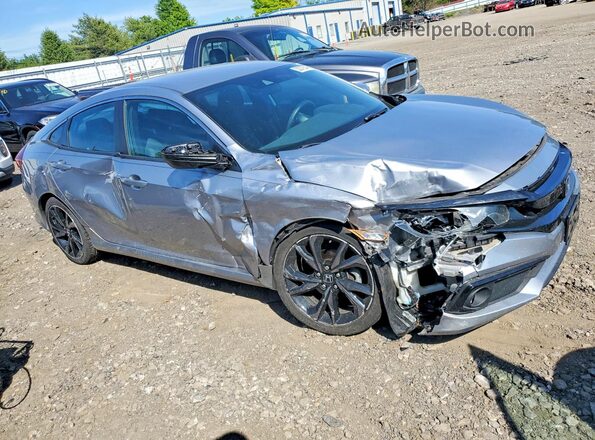 19XFC2E86KE010683 2019 HONDA CIVIC Silver Առջևի աջ