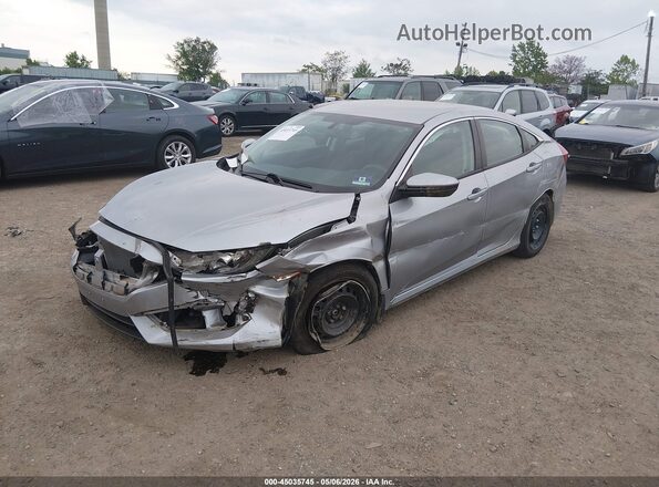 19XFC2F50HE224131 2017 HONDA CIVIC Серебряный Передняя левая четверть