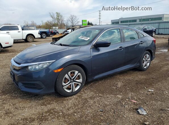 19XFC2F51GE076604 2016 HONDA CIVIC Blue Przód lewy
