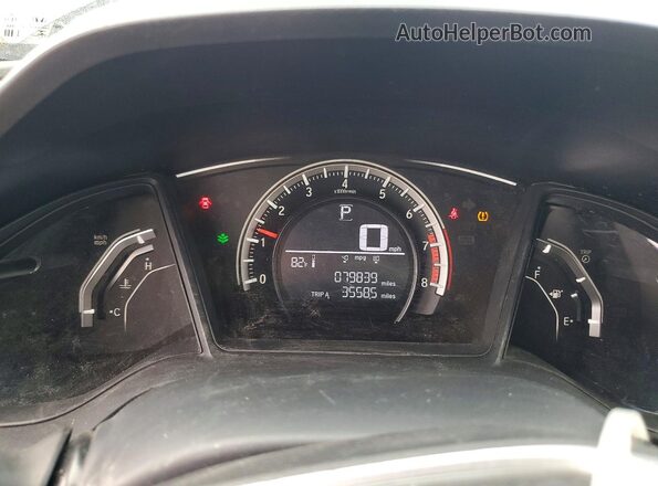 19XFC2F51GE076604 2016 HONDA CIVIC Blue Widok zestawu wskaźników