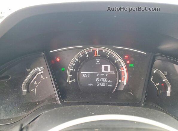 19XFC2F51JE003207 2018 HONDA CIVIC Silver Vista del cuadro de instrumentos