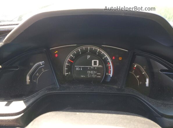 19XFC2F52HE046786 2017 HONDA CIVIC Черный Вид щитка приборов