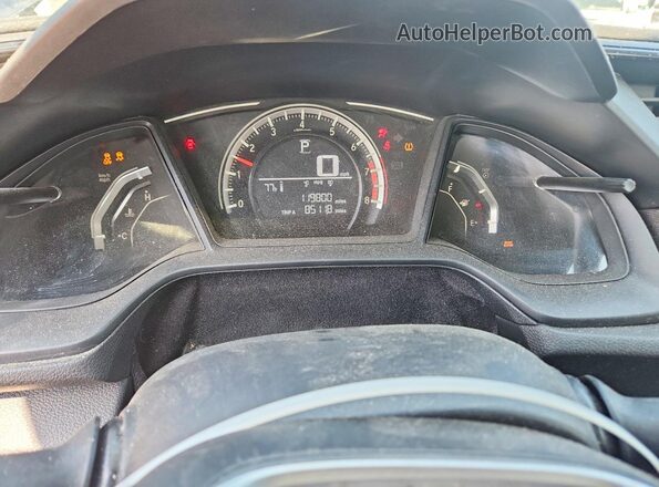 19XFC2F52HE074233 2017 HONDA CIVIC Синий Вид щитка приборов