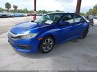 2016 Honda Civic Lx Blue vin: 19XFC2F53GE079651