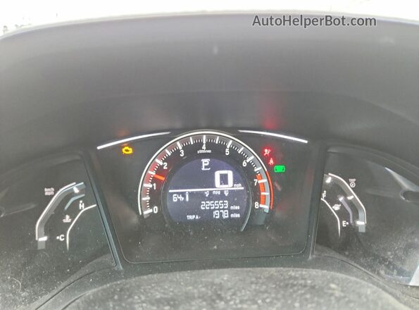 19XFC2F54GE000276 2016 HONDA CIVIC Gray Widok zestawu wskaźników