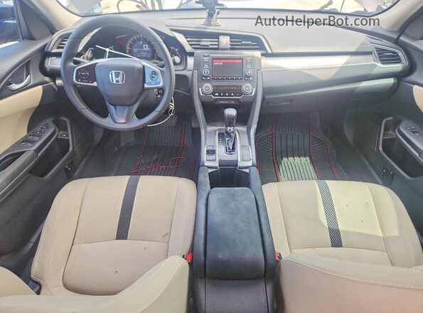 19XFC2F55GE007219 2016 HONDA CIVIC Black Вид панелі приладів