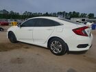 2016 Honda Civic Lx White vin: 19XFC2F56GE087453